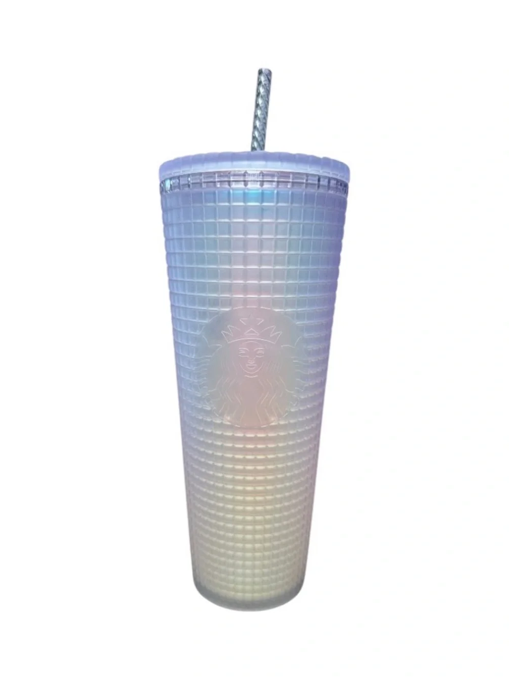 2022 spring iridecent unicorn soft touch grid 24oz tumbler